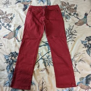 NWOT Levi's Red Orange Pumpkin Colored Jeans